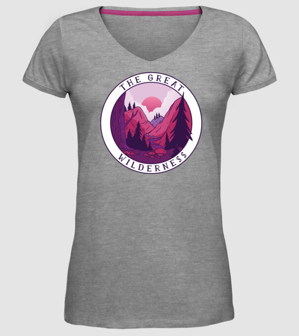 The Great Wilderness model gri pe tricou