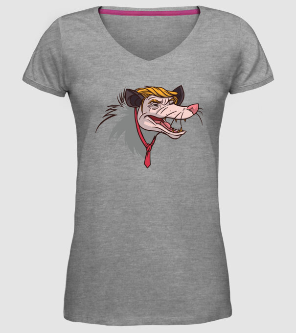 Trump Opossum model gri pe tricou