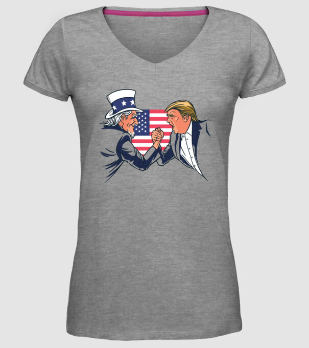 Trump Vs Unchiul Sam SUA 2020 alegeri prezidențiale model gri pe tricou