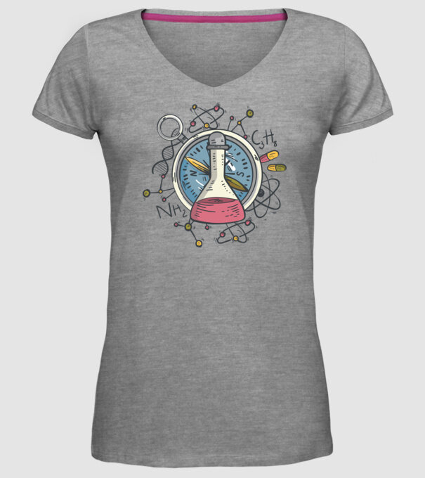 Științific - Chimie model gri pe tricou
