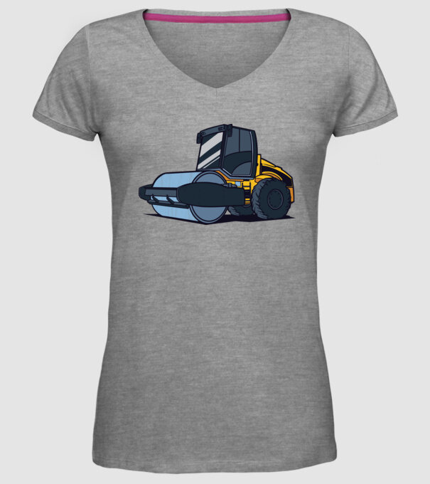 Rulou compresor model gri pe tricou