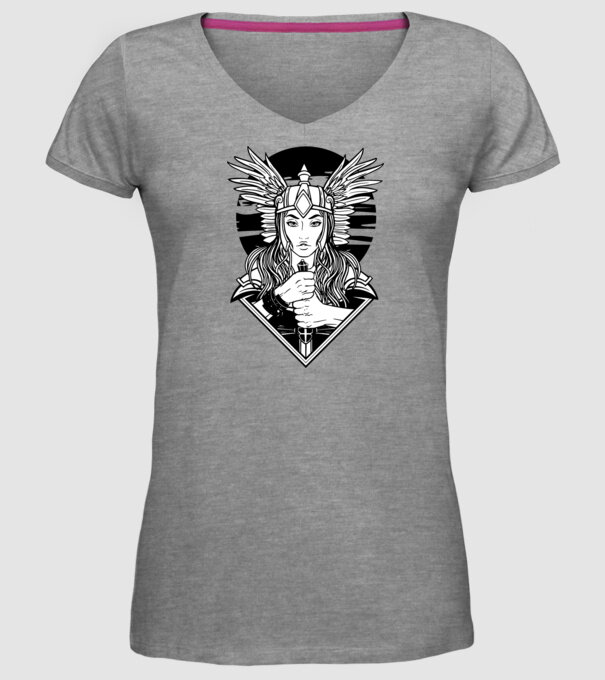 Zeița Valkyrie model gri pe tricou