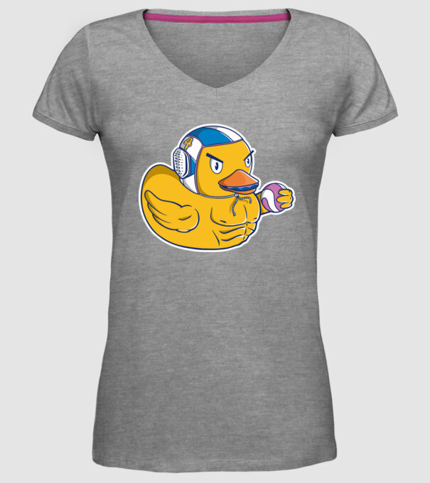 Rață polo pe apă model gri pe tricou