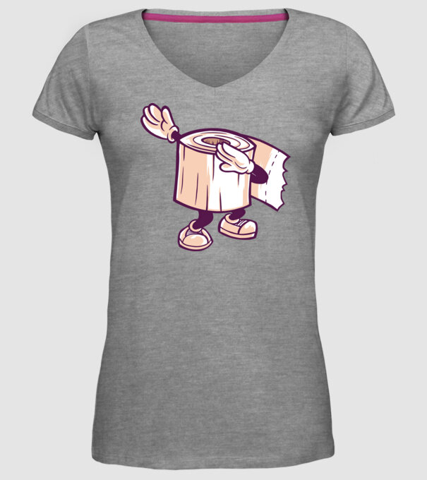 Hârtie igienică DAB model gri pe tricou
