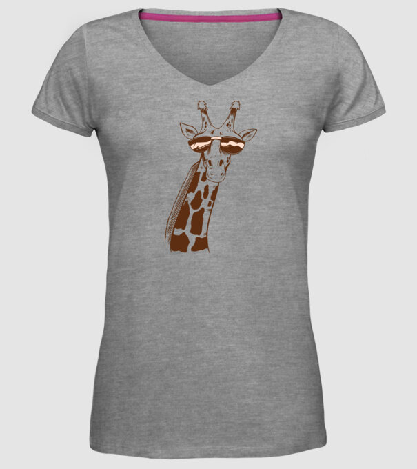 Cap Girafă model gri pe tricou