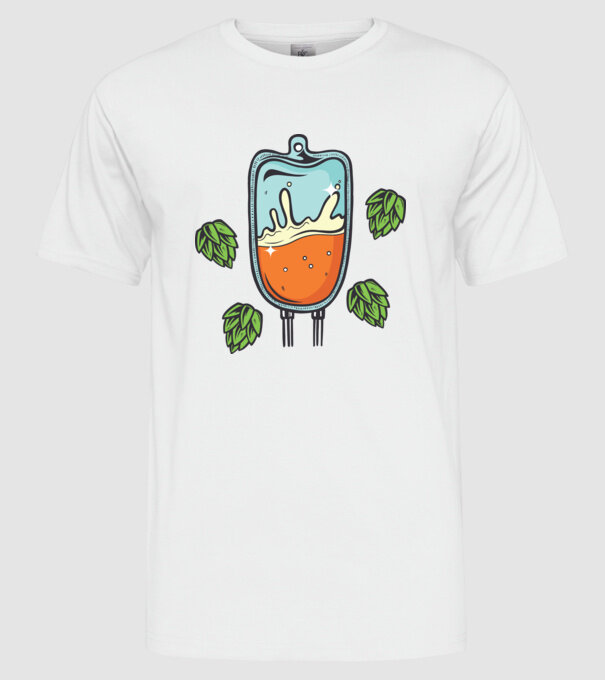 Grupa mea de sânge este IPA model alb pe tricou