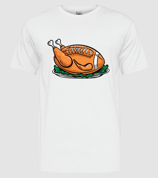 Fotbal american Curcan model alb pe tricou