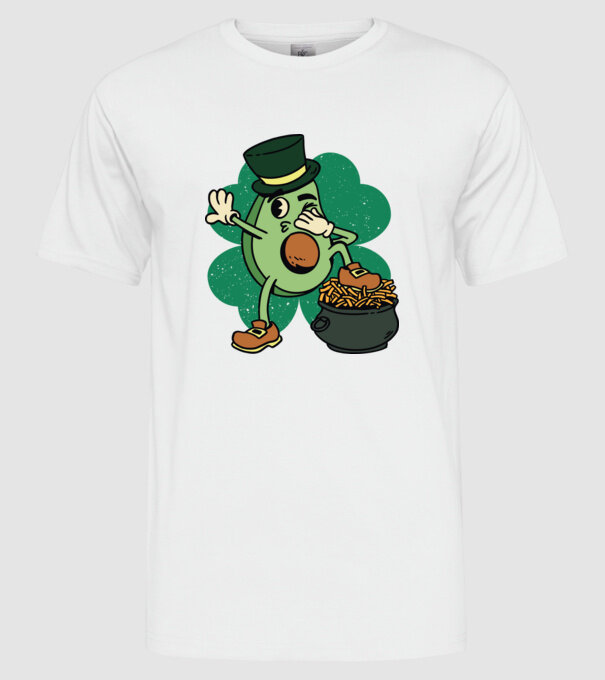 Avocado St. Patrick DAB model alb pe tricou