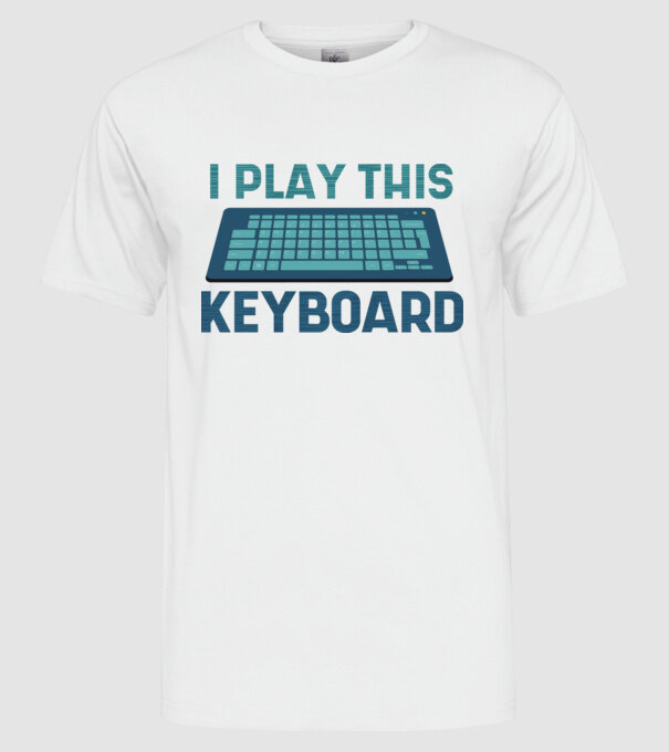Tastatura Gamer model alb pe tricou