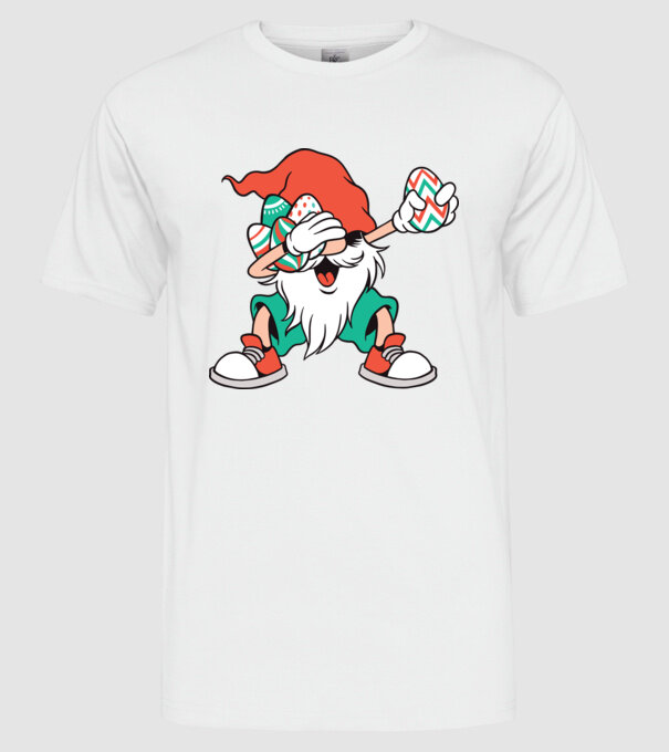 Elf de Paște DAB model alb pe tricou