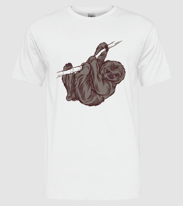Leneș model alb pe tricou