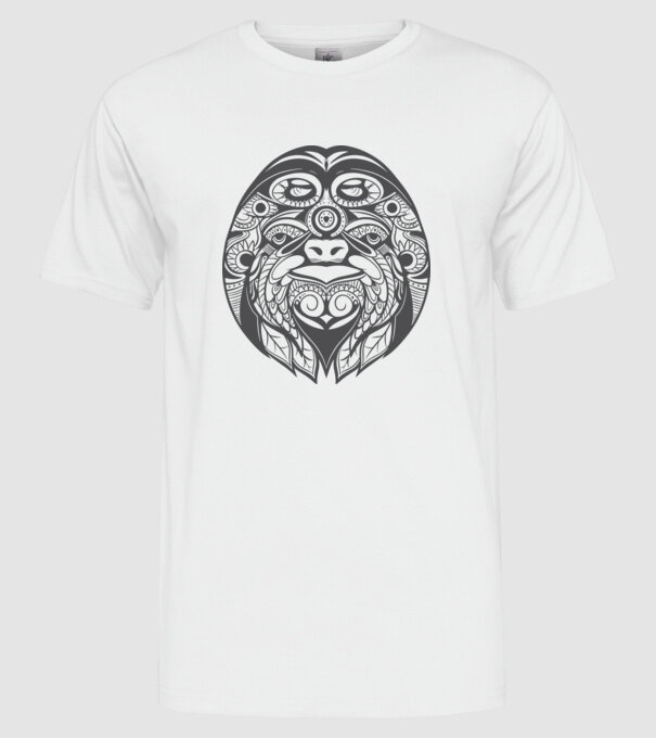 Motiv Leneș model alb pe tricou