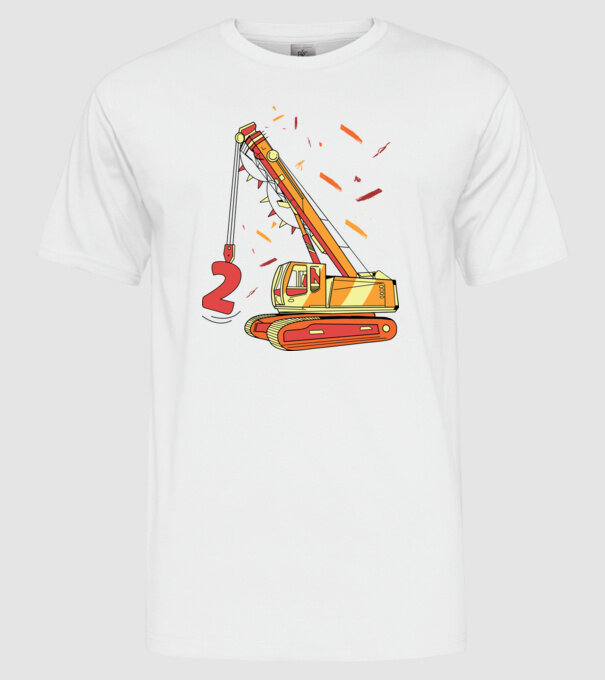 Prindere 2nd Birthday model alb pe tricou