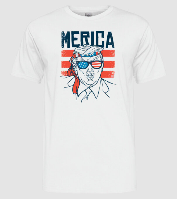Merica Trump 2020 Usa model alb pe tricou