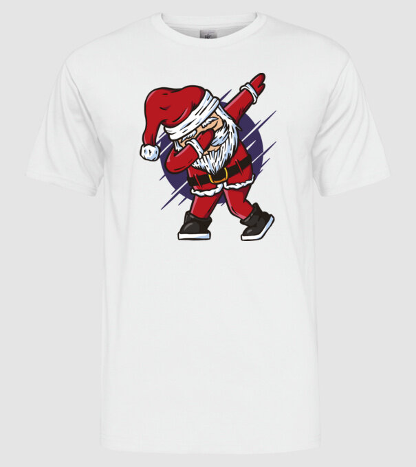 Moș Crăciun DAB model alb pe tricou