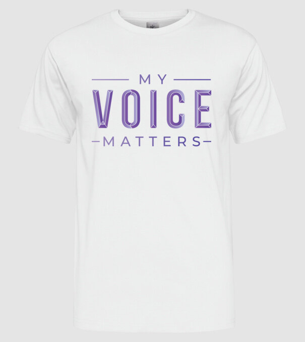 My Voice Matters de Ziua Femeii model alb pe tricou