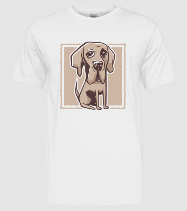 Câine Mastiff german model alb pe tricou