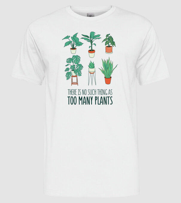 Este imposibil să existe prea multe plante model alb pe tricou