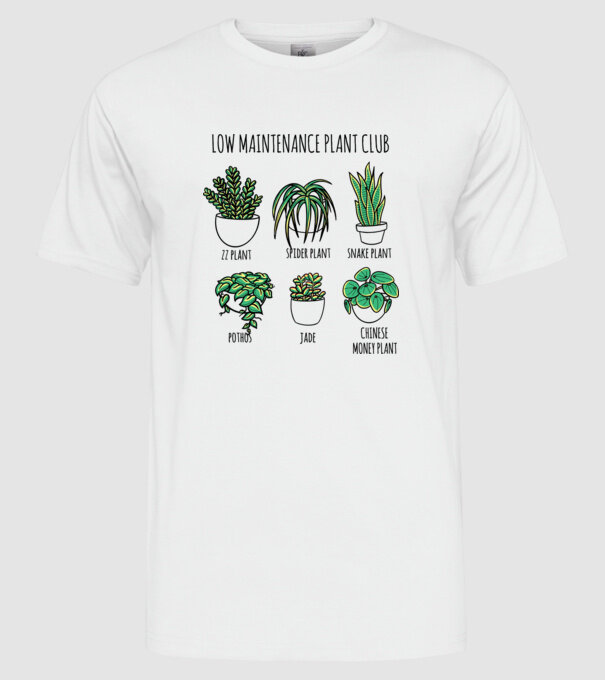Îngrijirea plantelor model alb pe tricou