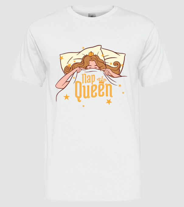 Regina somnului model alb pe tricou
