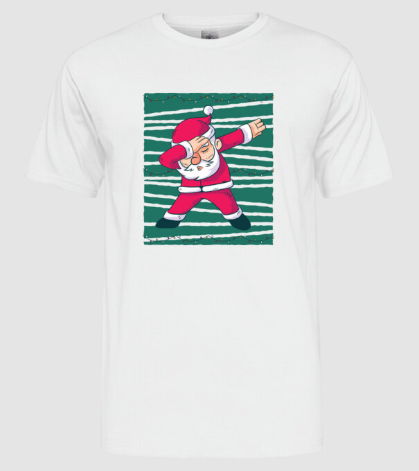 Moș Crăciun DAB Crăciun model alb pe tricou