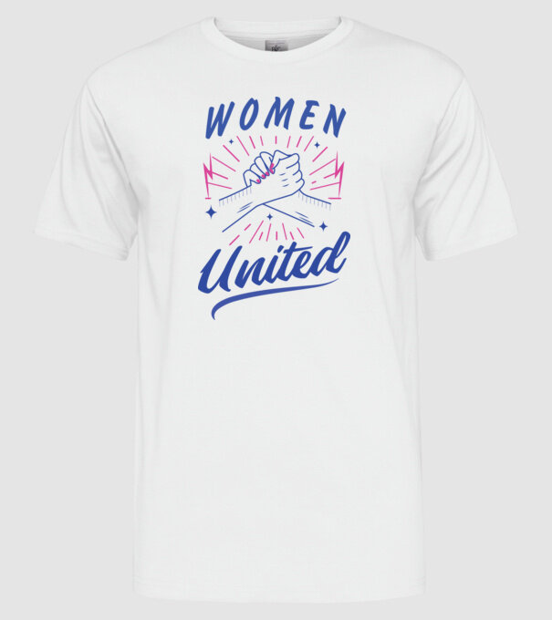 Women United tricou Ziua Femeii model alb pe tricou