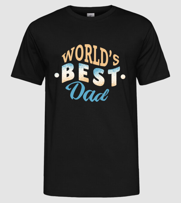 Cel mai bun Tătic din lume model negru pe tricou
