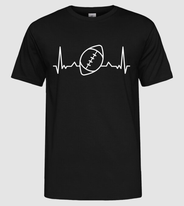 Fotbal american Evoluție model negru pe tricou