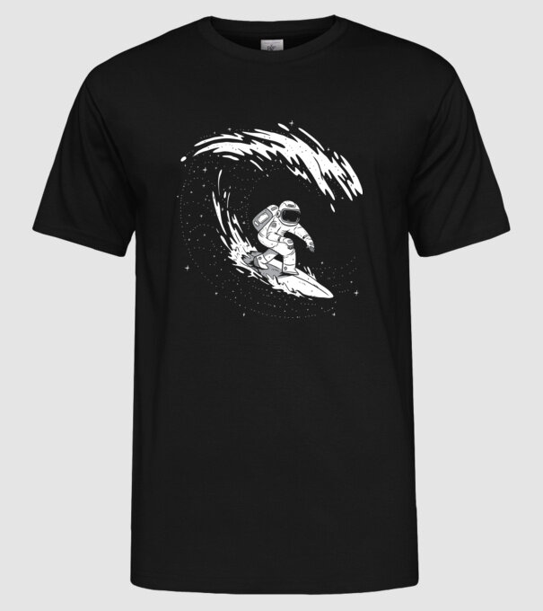 Astronaut Surf amuzant tricou amuzant astronaut model negru pe tricou