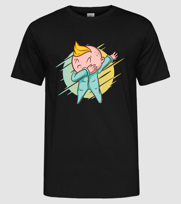 Bebe DAB model negru pe tricou