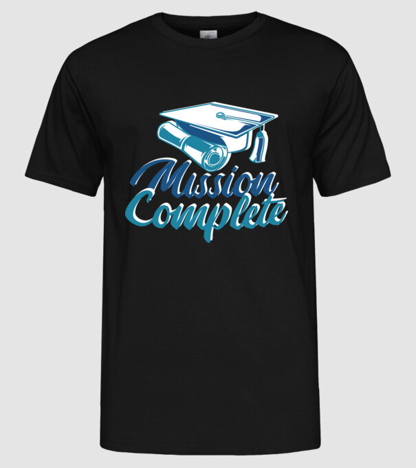 Absolvire cu succes model negru pe tricou
