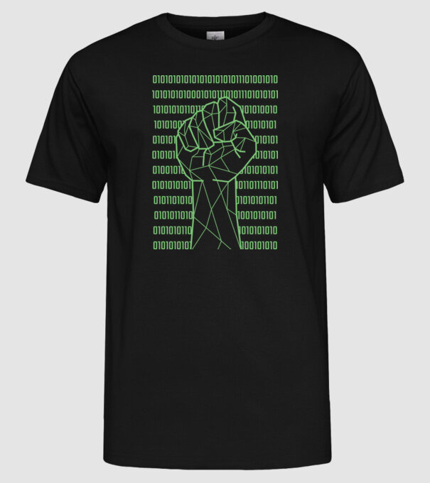Pumn binar model negru pe tricou