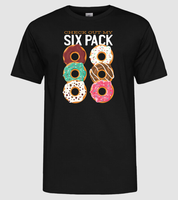 Check out my Six Pack model negru pe tricou