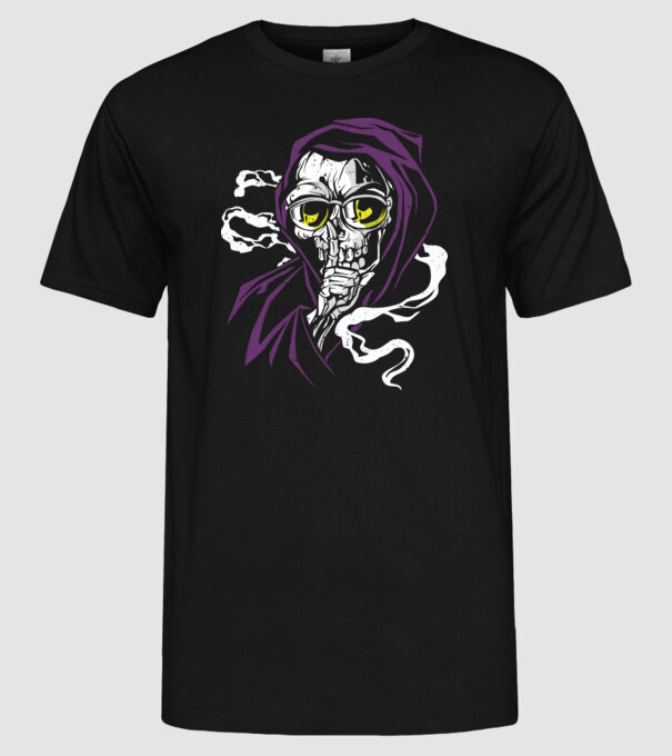 Ucigaș tăcut model negru pe tricou