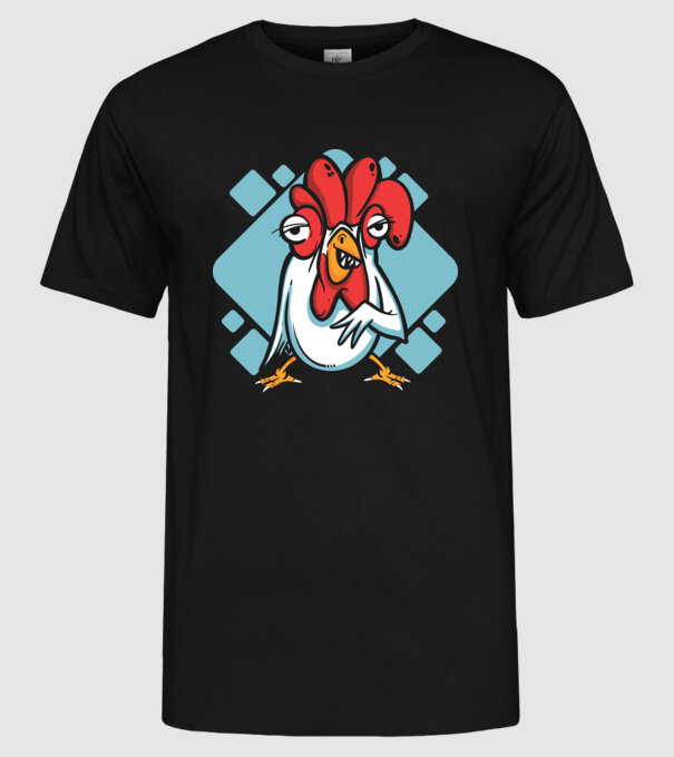 Pui model negru pe tricou