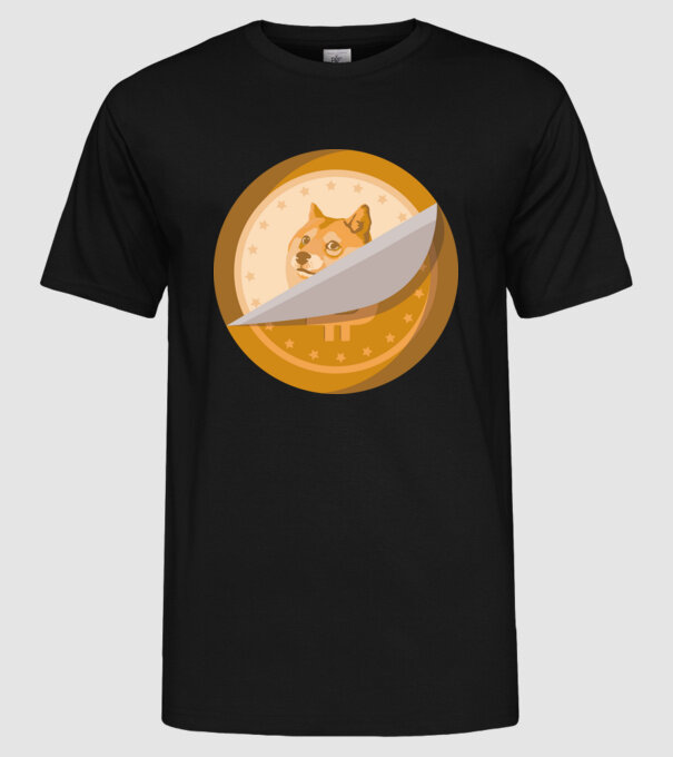 Dodge Coin model negru pe tricou