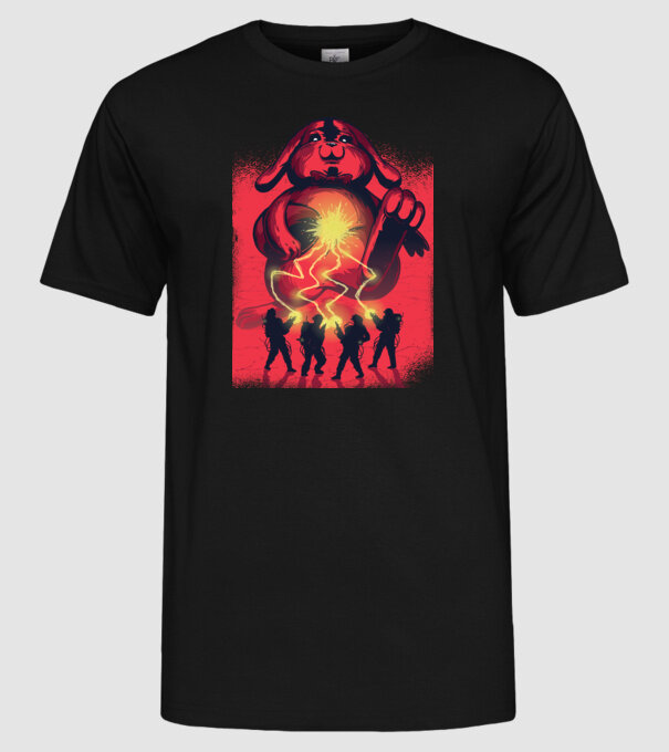 Easter Busters model negru pe tricou