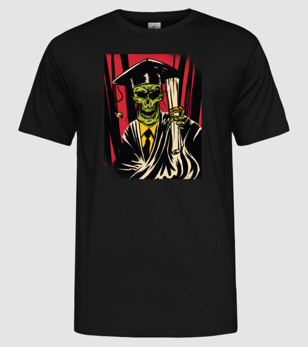 Proaspăt absolvent Absolvire model negru pe tricou