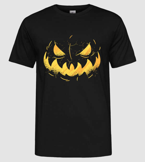 dovleac înfricoșător Halloween model negru pe tricou