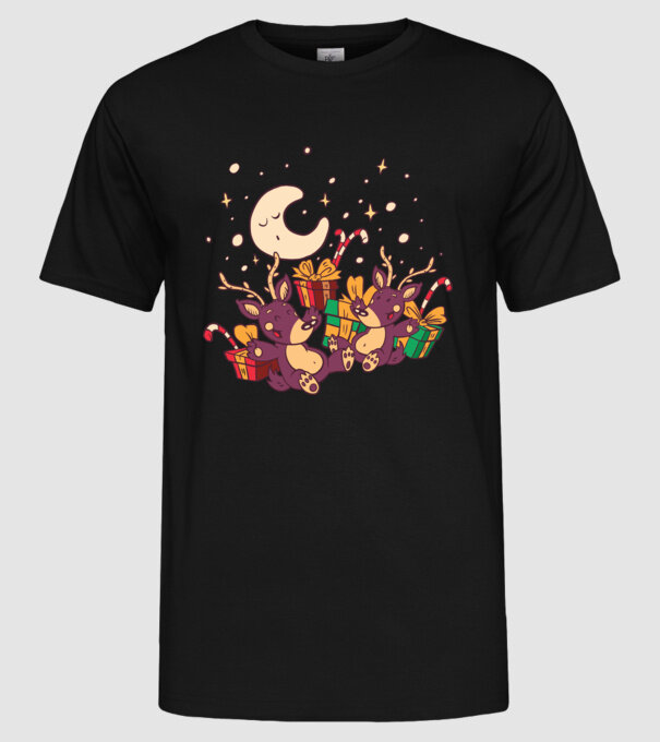 Cadouri de Crăciun model negru pe tricou