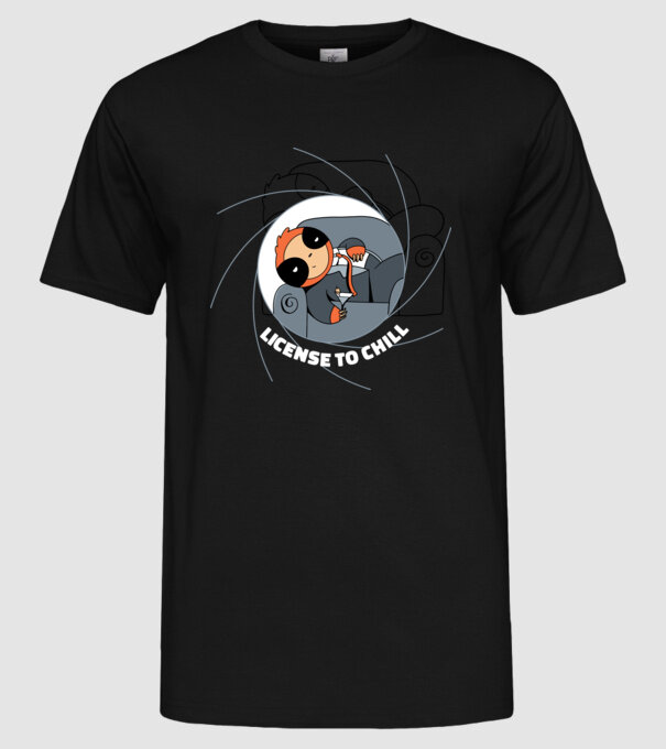Leneș Bond 007 model negru pe tricou