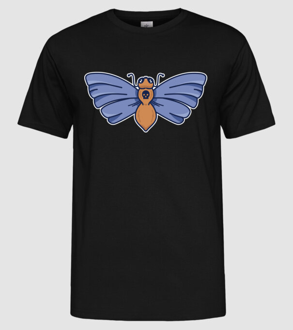 Molie model negru pe tricou