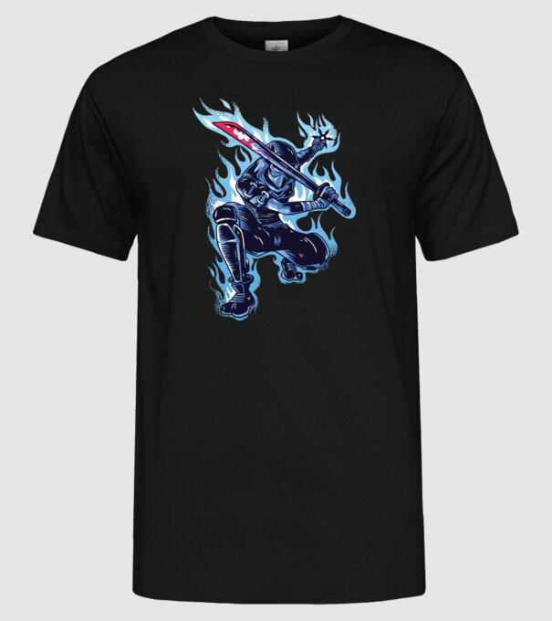 Ninja Sub Zero model negru pe tricou