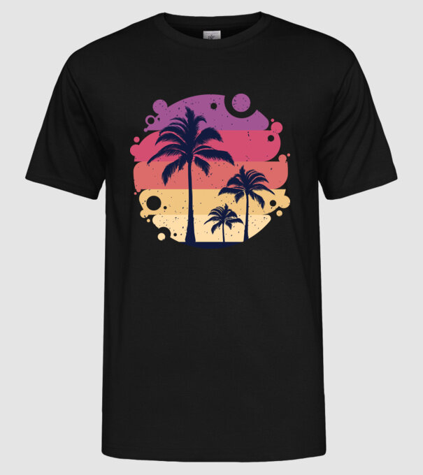 Retro Vara model negru pe tricou