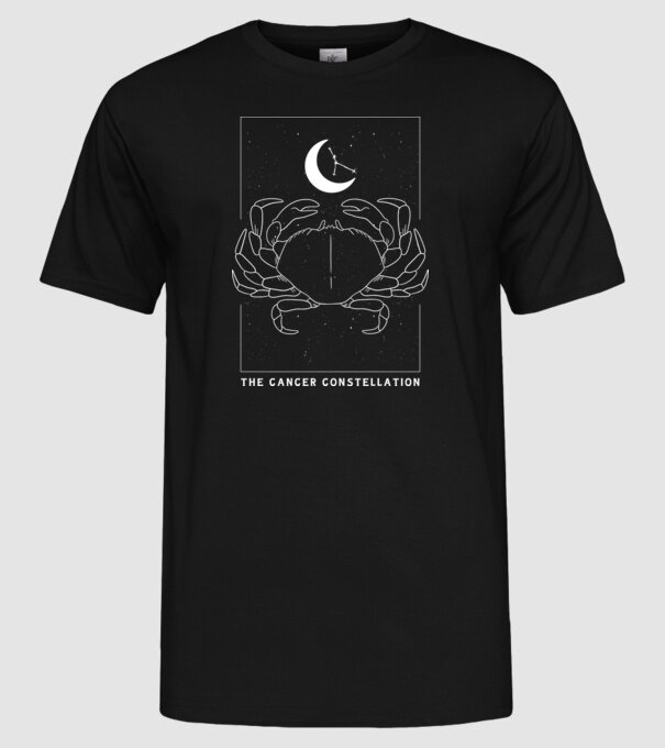 The Cancer Constellation model negru pe tricou