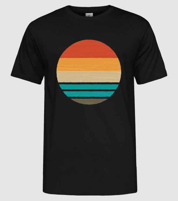 Fond Retro model negru pe tricou