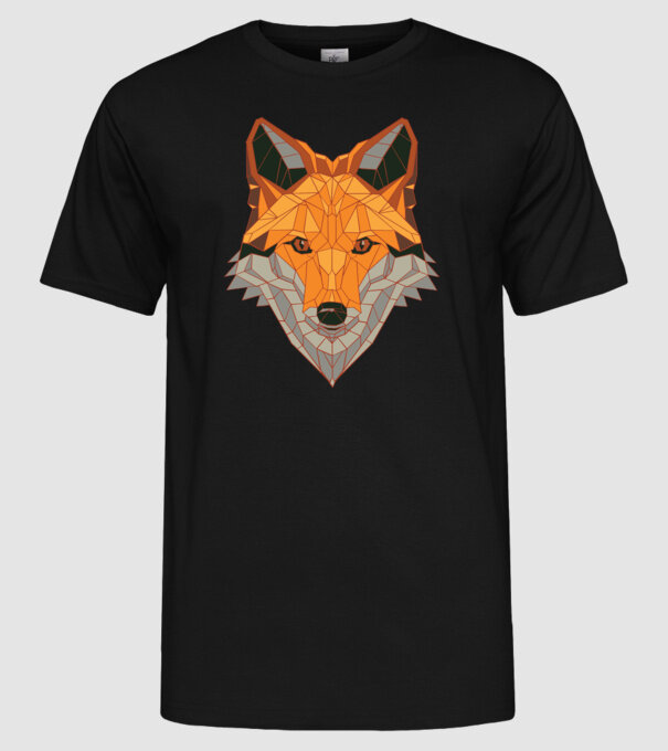 Cap de Vulpe model negru pe tricou