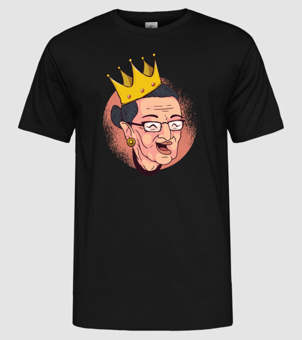 Ruth Bader Ginsburg model negru pe tricou