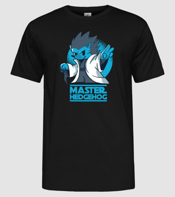 Maestru Arici model negru pe tricou