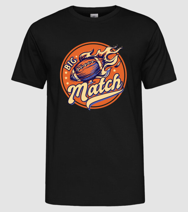 Superbowl meci de fotbal american model negru pe tricou